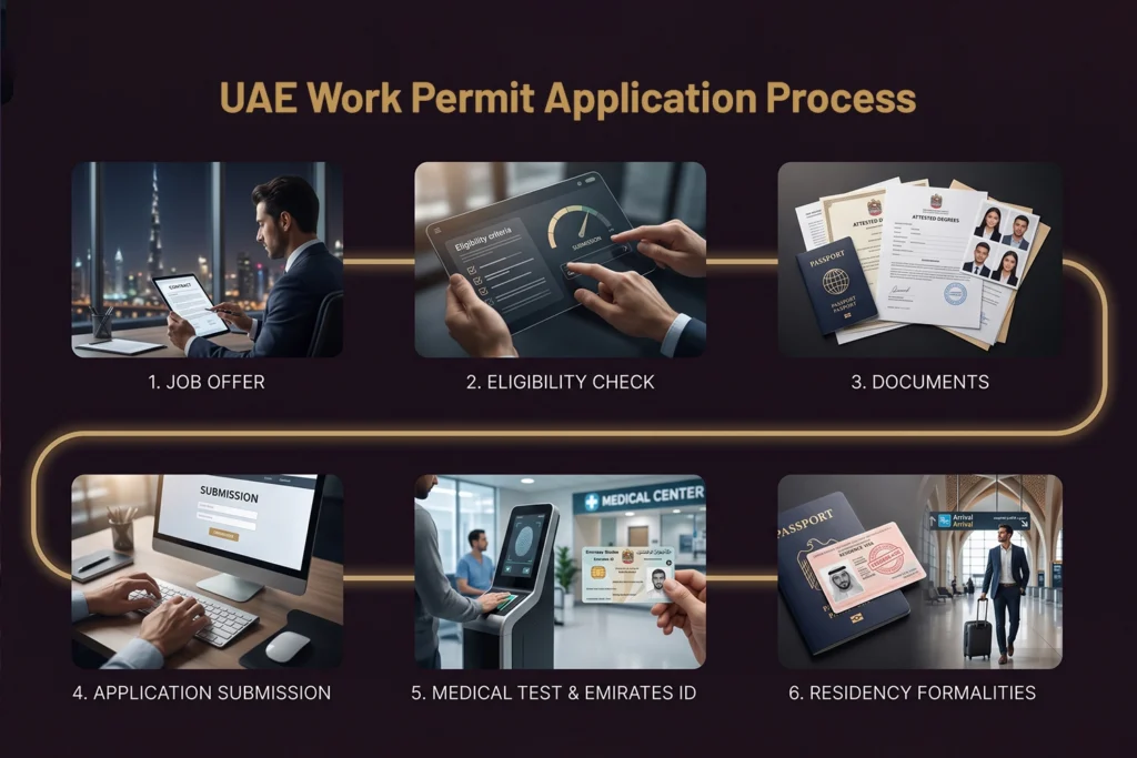 UAE work permit application process