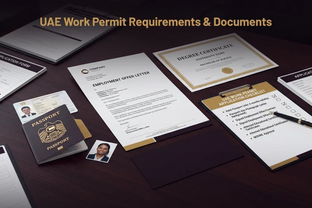 Documents required for a UAE work permit
